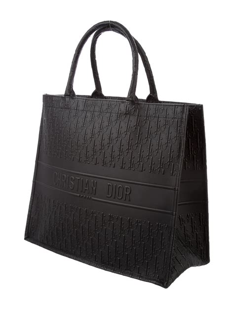 christian dior leather tote bag